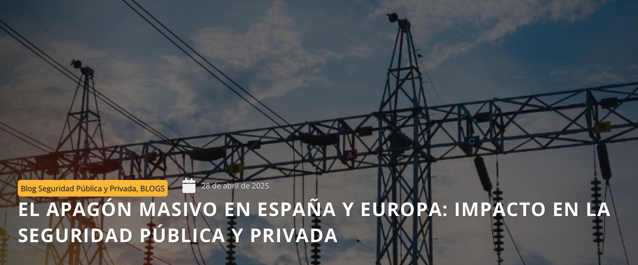 Panne élec Espagne 2025